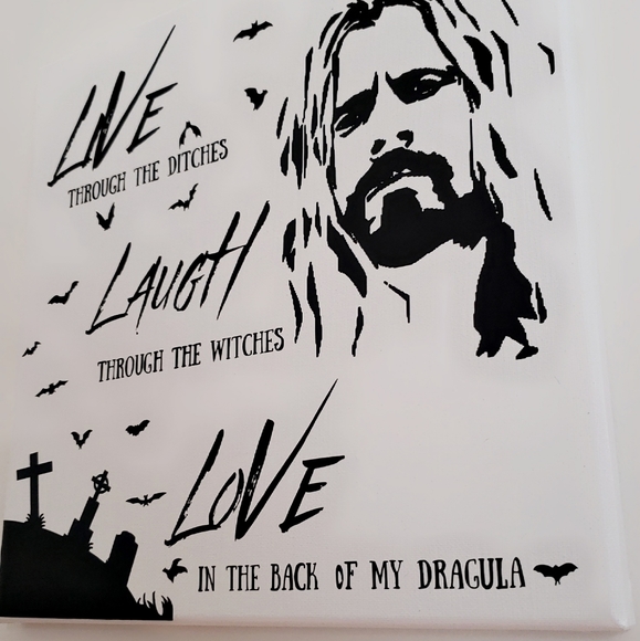 Rob Zombie Live Laugh Love Dragula Canvas - Picture 2 of 3